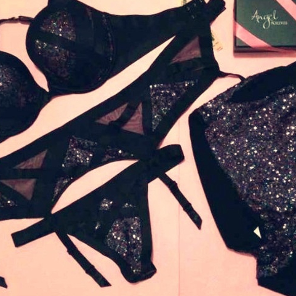 Victoria's Secret Sequin Garter Belt